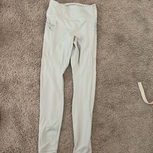 whitish gray fabletics leggings size medium